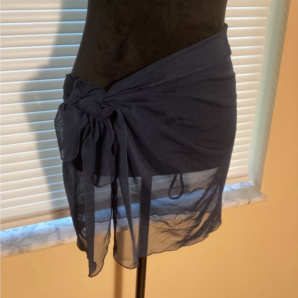 Jantzen Navy Sheer Wrap Sarong